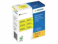 HERMA Etikett 4801 10x22mm 0-999 3fach gelb 1.000 St./Pack.