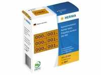 HERMA Etikett 4807 10x22mm 0-999 3fach braun 1.000 St./Pack.