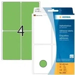 HERMA Vielzwecketiketten 52 x 82 mm, 128 Etiketten, gr&uuml;n, permanent haftend, f&uuml;r