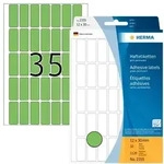 HERMA Vielzwecketiketten 12 x 30 mm, 1.120 Etiketten, gr&uuml;n, permanent haftend, f&uuml;r
