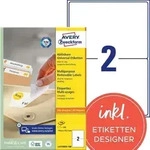 AVERY Zweckform L4734REV-100 Abl&ouml;sbare Universaletiketten DIN A4 Wei&szlig; 199,6 x 143,5