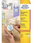 AVERY Zweckform Etiketten, wiederabl&ouml;sbar, Durchm.: 60 mm