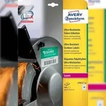 AVERY Folien-Etiketten ultra-resistent 99,1x42,3mm VE=10 Bogen/120 Etiketten wei&szlig;