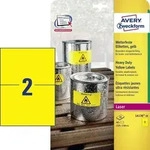AVERY Zweckform Wetterfeste Etiketten, 210 x 148 mm, gelb