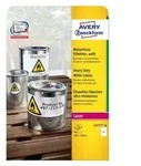 AVERY Zweckform Wetterfeste Etiketten, 210 x 148 mm, wei&szlig;