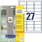 Avery Zweckform Papier-Etiketten stark haftend 63,5x29,6mm VE=20 Bogen/540 Etiketten