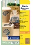 AVERY Zweckform Naturbraune Etiketten, Durchm.: 60 mm, rund