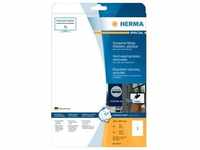 HERMA Folien-Etiketten, 210 x 297 mm, weiß, matt, wetterfest, extrem stark haftend,