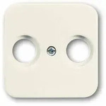 Busch-Jaeger DURO 2000 SI Zentralplatte, Koaxial-Antennensteckdose, wei&szlig;, gl&auml;nzend,