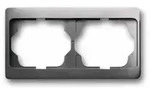 Busch-Jaeger ALPHA Rahmen, 2f, platin, matt, horizontal, Metall, geeignet f&uuml;r