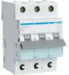 Hager LS-Schalter 3P 6kA B-25A QuickConnect 3M