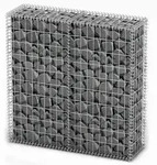 vidaXL Steinkorb Gabione mit Deckeln Verzinkter Draht 100&times;100&times;30 cm