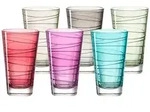 LEONARDO Trinkglas VARIO 280 ml, farbig, sp&uuml;lmaschinenfest, 6 St&uuml;ck