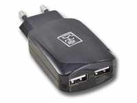2Go Netz-Ladegerät dual USB 100-240V Output 2100mA