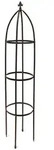 Relaxdays Rankhilfe Obelisk Metall 190 cm, Ranks&auml;ule witterungsbest&auml;ndig