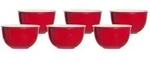 Ritzenhoff & Breker DOPPIO M&uuml;slischale 14 cm rot 6er Set