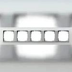 Gira Abdeckrahmen 5f.opak ws 021550