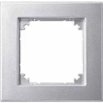 Merten M-PLAN Rahmen, 1f, aluminium, matt, Kunststoff, geeignet f&uuml;r