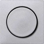 Merten System M Drehknopf, Dimmer, aluminium, matt, ohne ISO Aufdruck