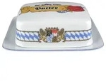 Esmeyer 1 x Seltmann Butterdose 1/2 Pfd, Form: Compact, Dekor: 27110 Bayern