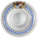 Esmeyer 6 x Seltmann Eierbecher mit Ablage, Form: Compact, Dekor: 27110 Bayern