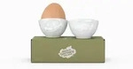 Eierbecher-Set Nr. 3 - Gl&uuml;cklich & Hmpff! - FIFTYEIGHT Eierbecher - Dekor Wei&szlig; - 1