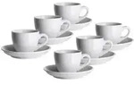M&Auml;SER Cappuccinoobere 22 cl mit Untere 15 cm 6er, WEISS, 924228