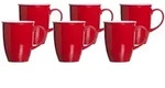 Ritzenhoff & Breker DOPPIO Kaffeebecher 320 ml rot 6er Set