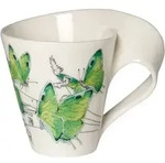 Villeroy & Boch Wave Caff&egrave; Deep green hairstreak Becher mit Henkel 300ml