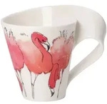 Villeroy & Boch Wave Caff&eacute; Rosa Flamingo Becher mit Henkel 300ml