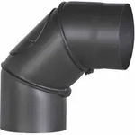 Ofenrohrbogen 90&deg;,&Oslash;150mm, schwarz