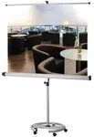 Franken Stativ-Leinwand Pro Mobil 150x150cm Bildformat 1:1 manuell