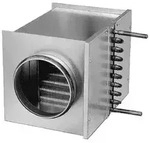 Helios WHR 125 - Warmwasser-Heizregister f&uuml;r Rohr-DN 125 - 09480 - LB17285