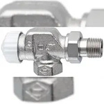 Heimeier Thermostatventil V-Exact II Eck DN 10 R 3/8 Zoll vernickelt