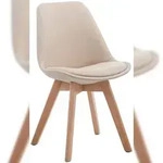 CLP Esszimmerstuhl Borneo Stoff creme/natura