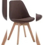 CLP Esszimmerstuhl Borneo Stoff braun/natura