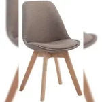 CLP Esszimmerstuhl Borneo Stoff taupe/natura