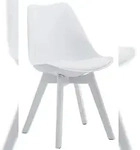 CLP Besucherstuhl Borneo V2 Kunstleder Kunstleder HBT: 84x48x41,5 cm wei&szlig;