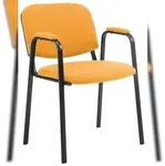 CLP Stapelstuhl Ken Pro Stoff Stoff HBT: 79x53x55 cm orange