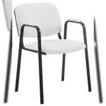 CLP Stapelstuhl Ken Pro Kunstleder Kunstleder HBT: 79x53x55 cm wei&szlig;