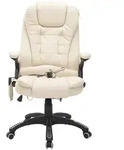 HOMCOM - Massagesessel - 62L x 68B x 111 &ndash; 121H cm - wei&szlig;
