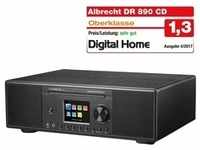 Albrecht DR 890 CD,DAB+,UKW,Internet Schwarz, Holzgehäuse, DLNA, UNDOK, USB