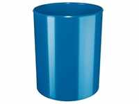 HAN Design-Papierkorb 13 Liter, hochglänzend, blau