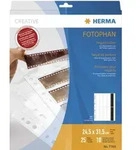 HERMA Negativh&uuml;llen, transparent, f&uuml;r 10 x 4 Streifen, Packung &agrave; 25 H&uuml;llen