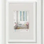 walther + design Trendstyle Kunststoff Bilderrahmen, weiss, 13 x 18 cm