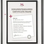 walther + design Galeria Kunststoff Bilderrahmen, schwarz, 21 x 29,7 cm