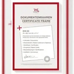 walther + design Lifestyle Kunststoff Bilderrahmen 21x29,7 cm (DIN A4) ROT