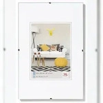 walther + design Rahmenlose Bildh. 42x60 cm Klarglas