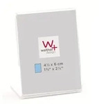 walther + design Kunstglas Portraitrahmen, transparent, 4,5 x 6,0 cm