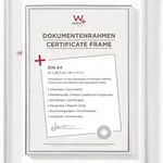 walther + design Lifestyle Kunststoff Bilderrahmen 21x29,7 cm (DIN A4) SILBER
